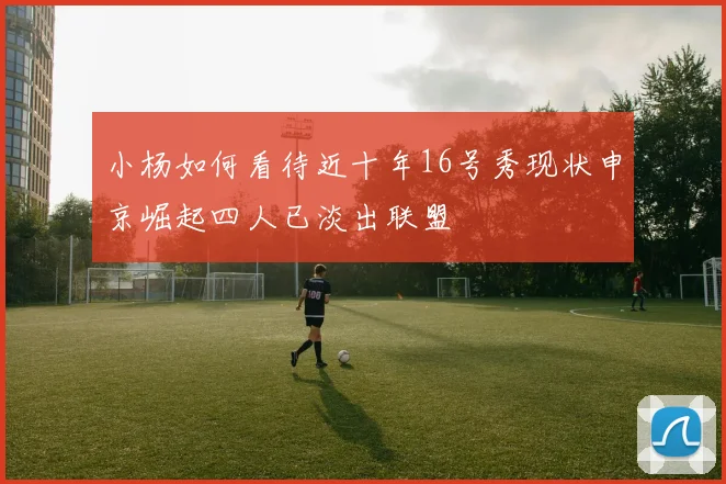 小杨如何看待近十年16号秀现状申京崛起四人已淡出联盟